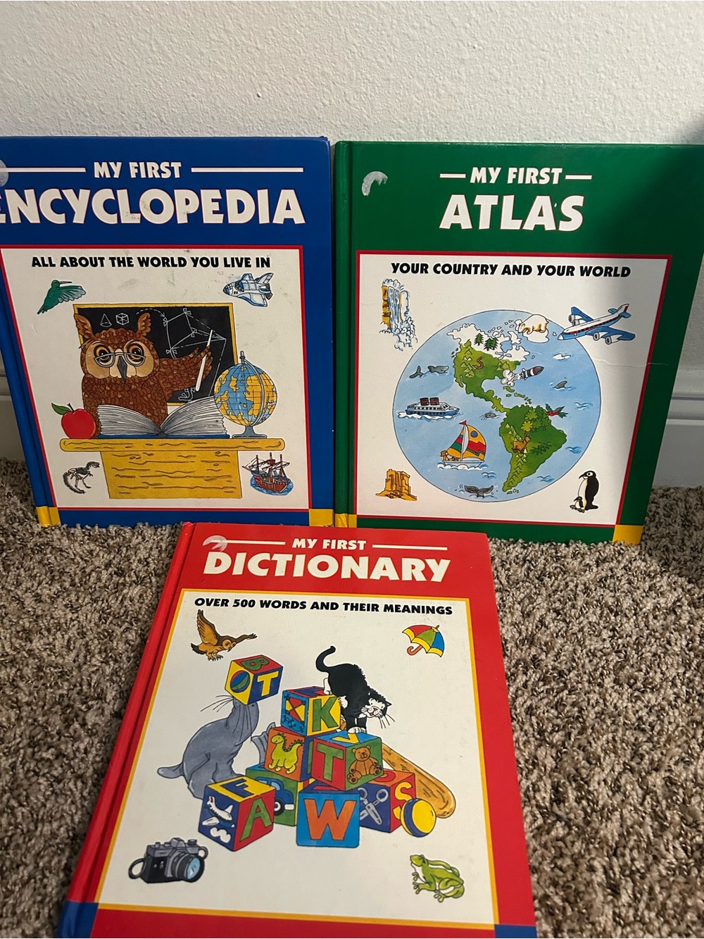 My First Encyclopedia, Atlas & Dictionary Kids Book Set